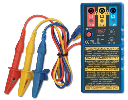 Измеритель порядка чередования фаз SEW 888 PMR купить по низкой цене | МАКСПРОФИТ