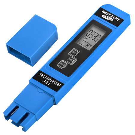 Тестер воды 3 в 1 (солемер/кондуктометр/термометр) МЕГЕОН 17004 купить по низкой цене | МАКСПРОФИТ